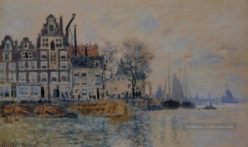 Vue d’Amsterdam Claude Monet Peinture à l'huile